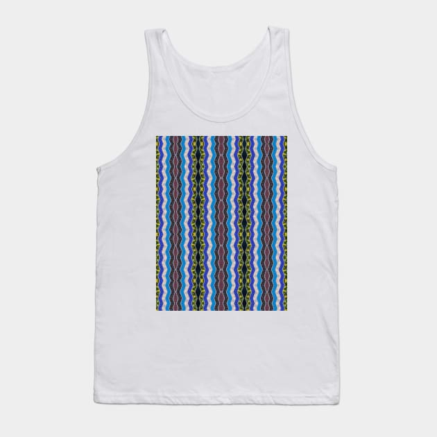 Wavy Patterned Stripes Tank Top by Amanda1775